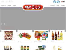 Tablet Screenshot of aounfood.com